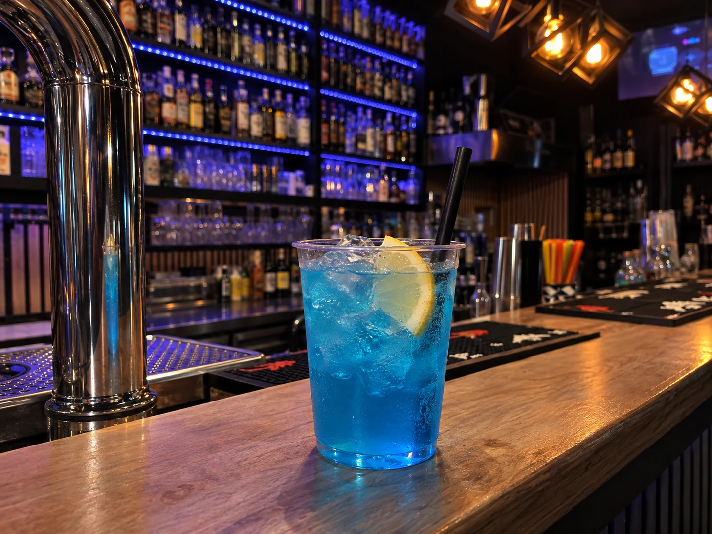 Angelo Azzurro, served at Jimmy Cocktail Lab on Via Petroni, Bologna