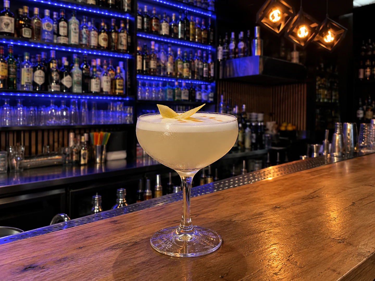 Army & Navy, served at Jimmy Cocktail Lab on Via Petroni, Bologna
