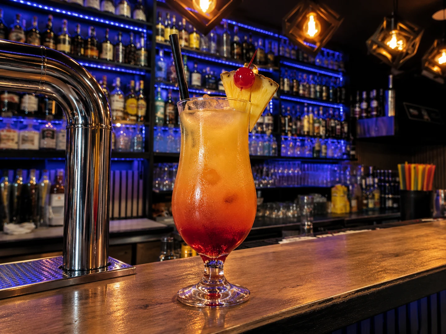 Bahama Mama, served at Jimmy Cocktail Lab on Via Petroni, Bologna
