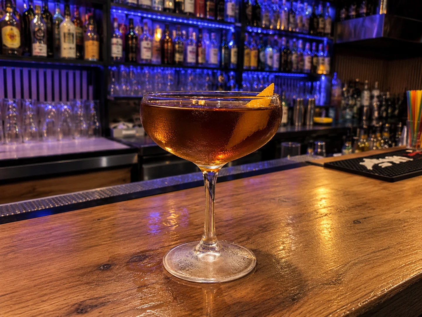Bijou, served at Jimmy Cocktail Lab on Via Petroni, Bologna