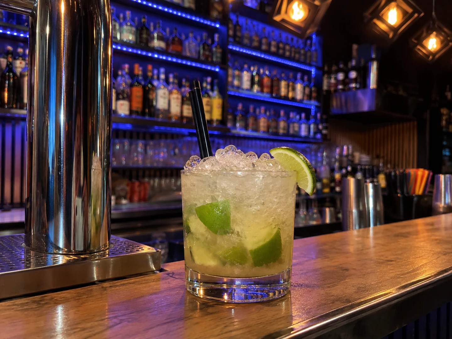 Caipirinha, served at Jimmy Cocktail Lab on Via Petroni, Bologna