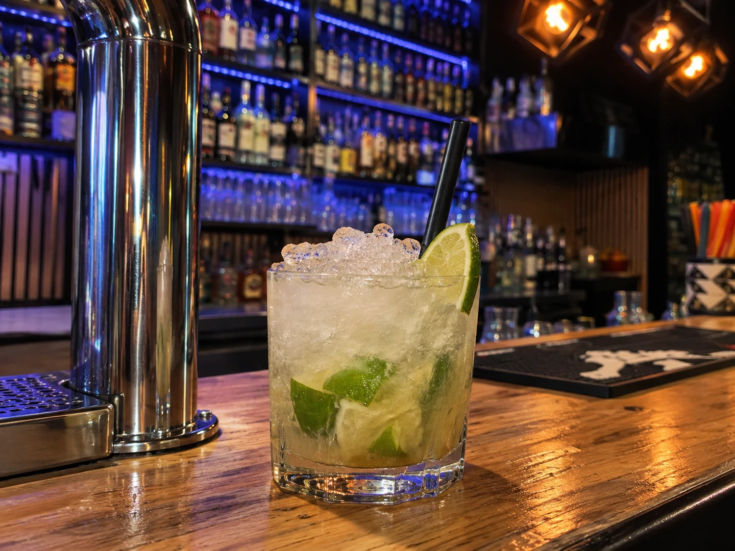 Caipiroska, served at Jimmy Cocktail Lab on Via Petroni, Bologna