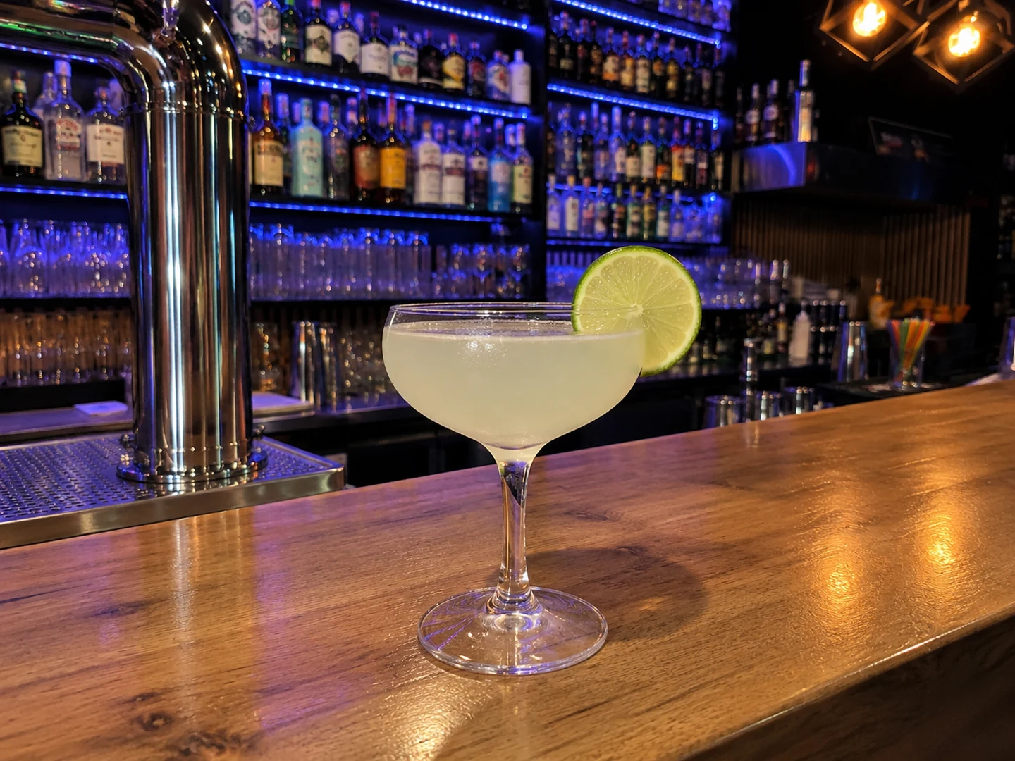 Gimlet, served at Jimmy Cocktail Lab on Via Petroni, Bologna