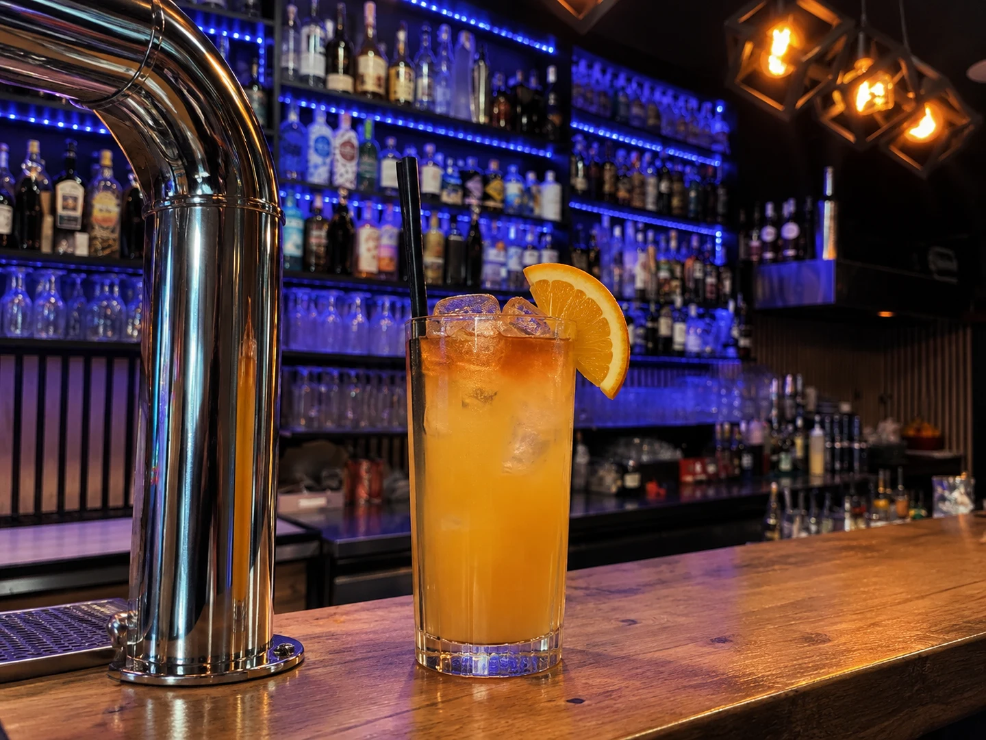 Harvey Wallbanger, served at Jimmy Cocktail Lab on Via Petroni, Bologna