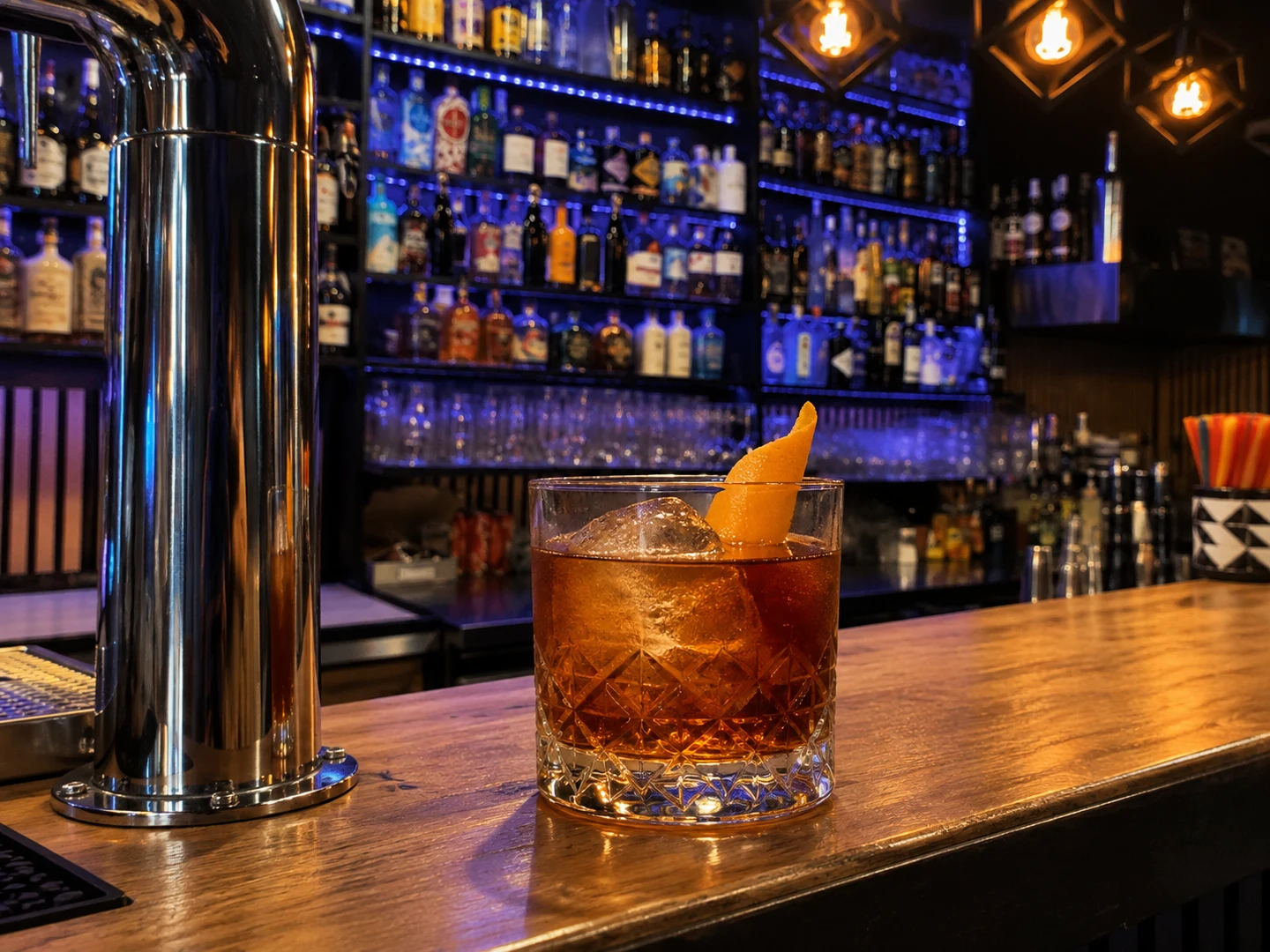 Iron Ranger, served at Jimmy Cocktail Lab on Via Petroni, Bologna