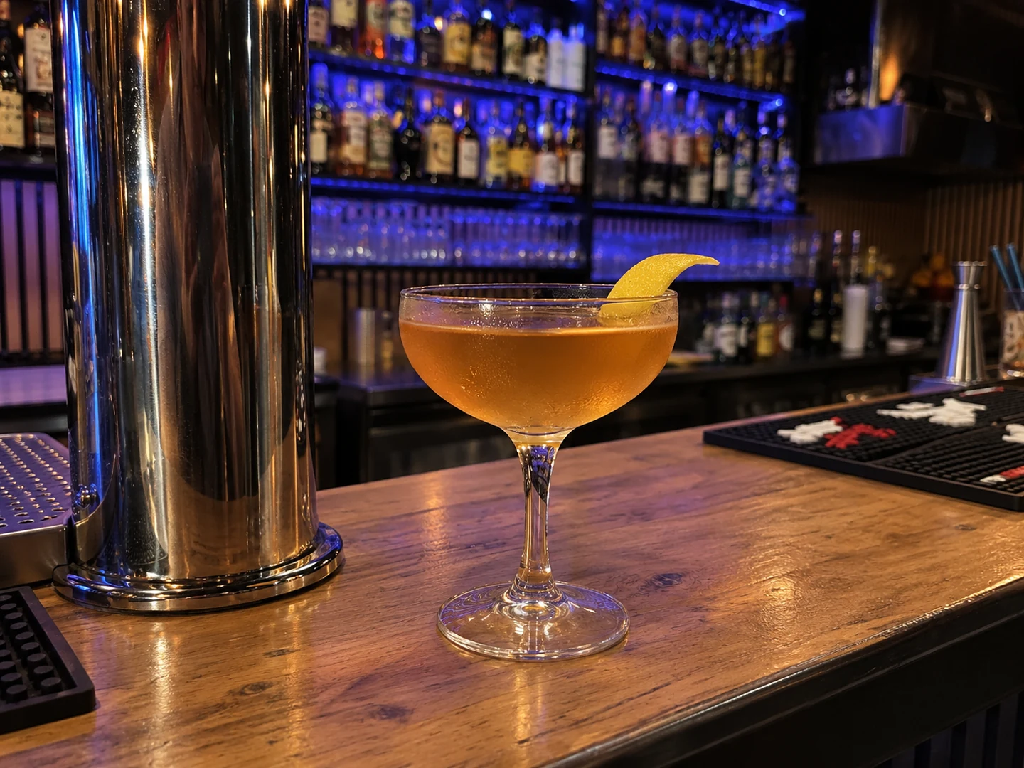 Japanese Cocktail, served at Jimmy Cocktail Lab on Via Petroni, Bologna