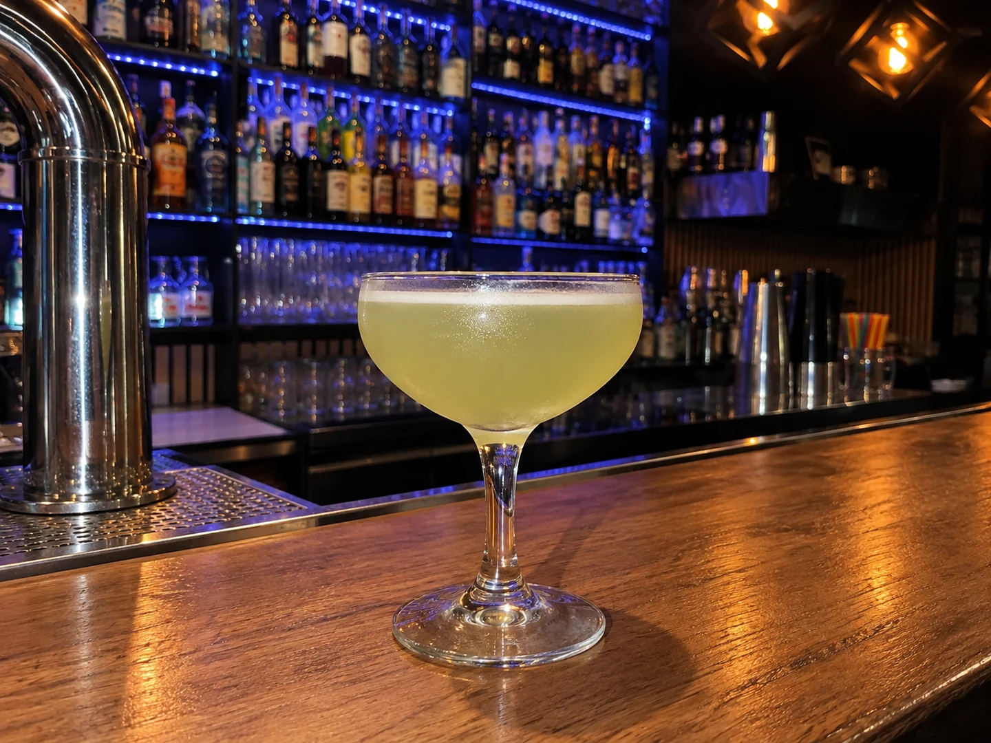 Last Word, served at Jimmy Cocktail Lab on Via Petroni, Bologna