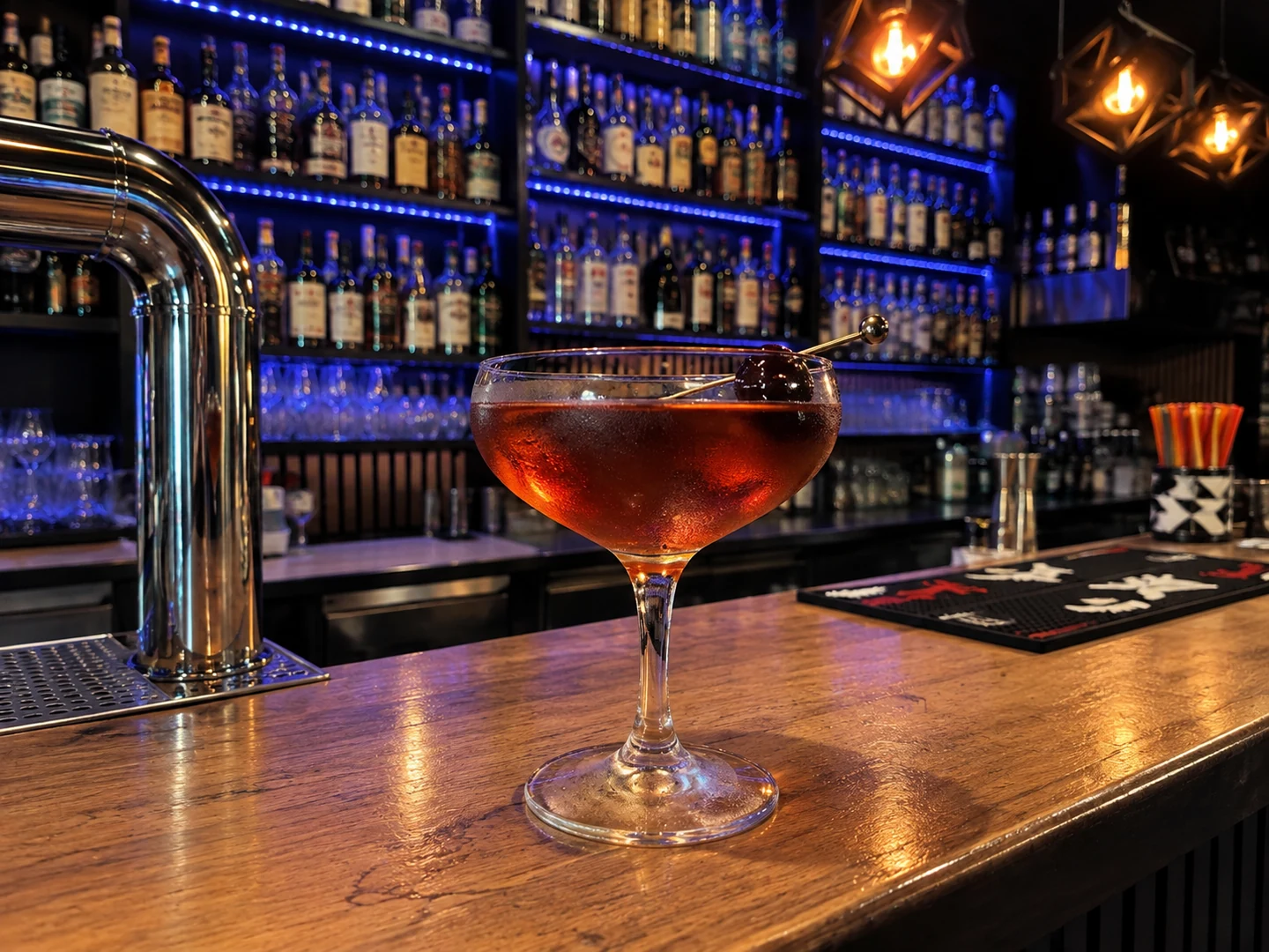 Martinez, served at Jimmy Cocktail Lab on Via Petroni, Bologna
