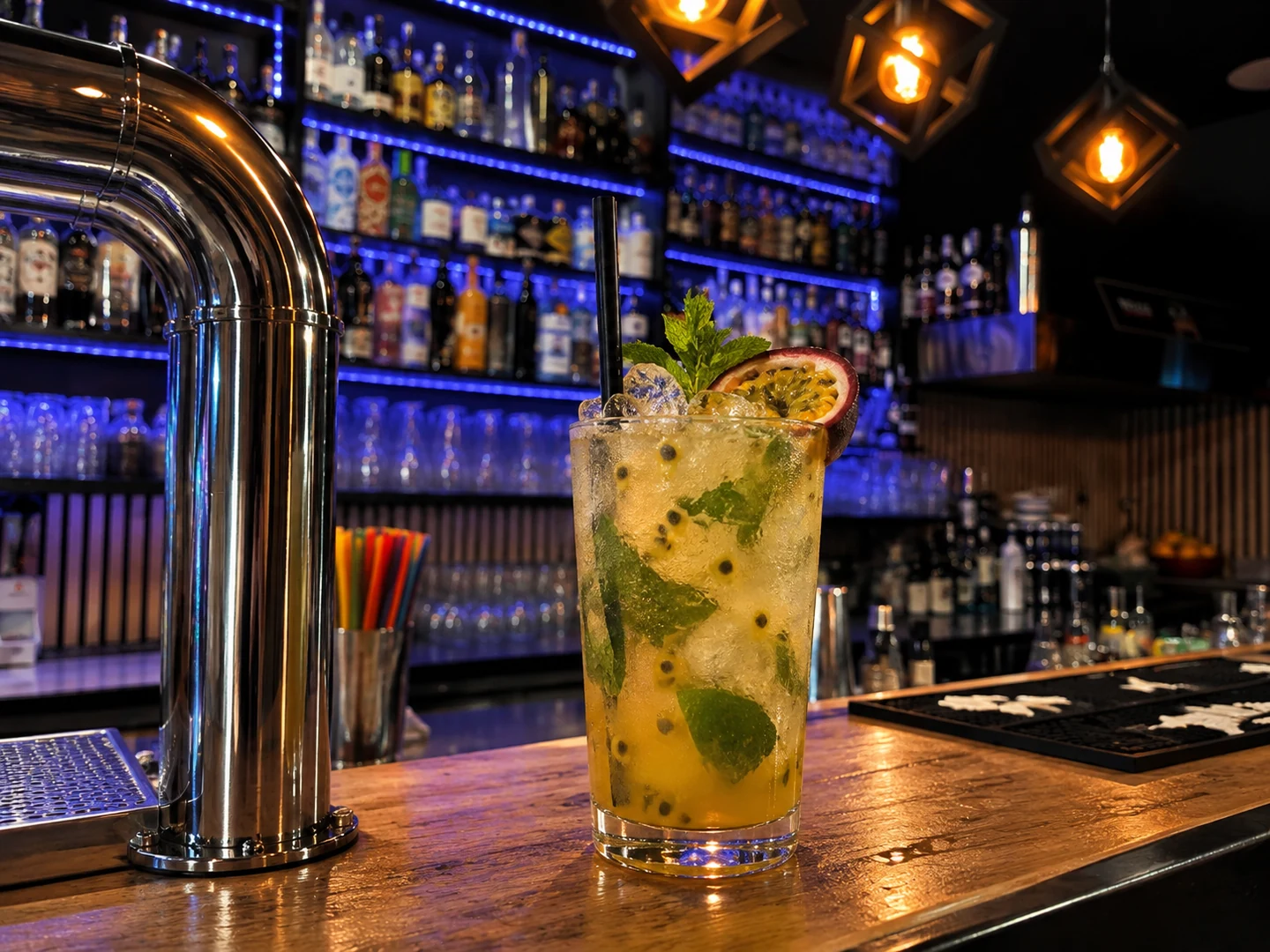 Passion Mojito, served at Jimmy Cocktail Lab on Via Petroni, Bologna