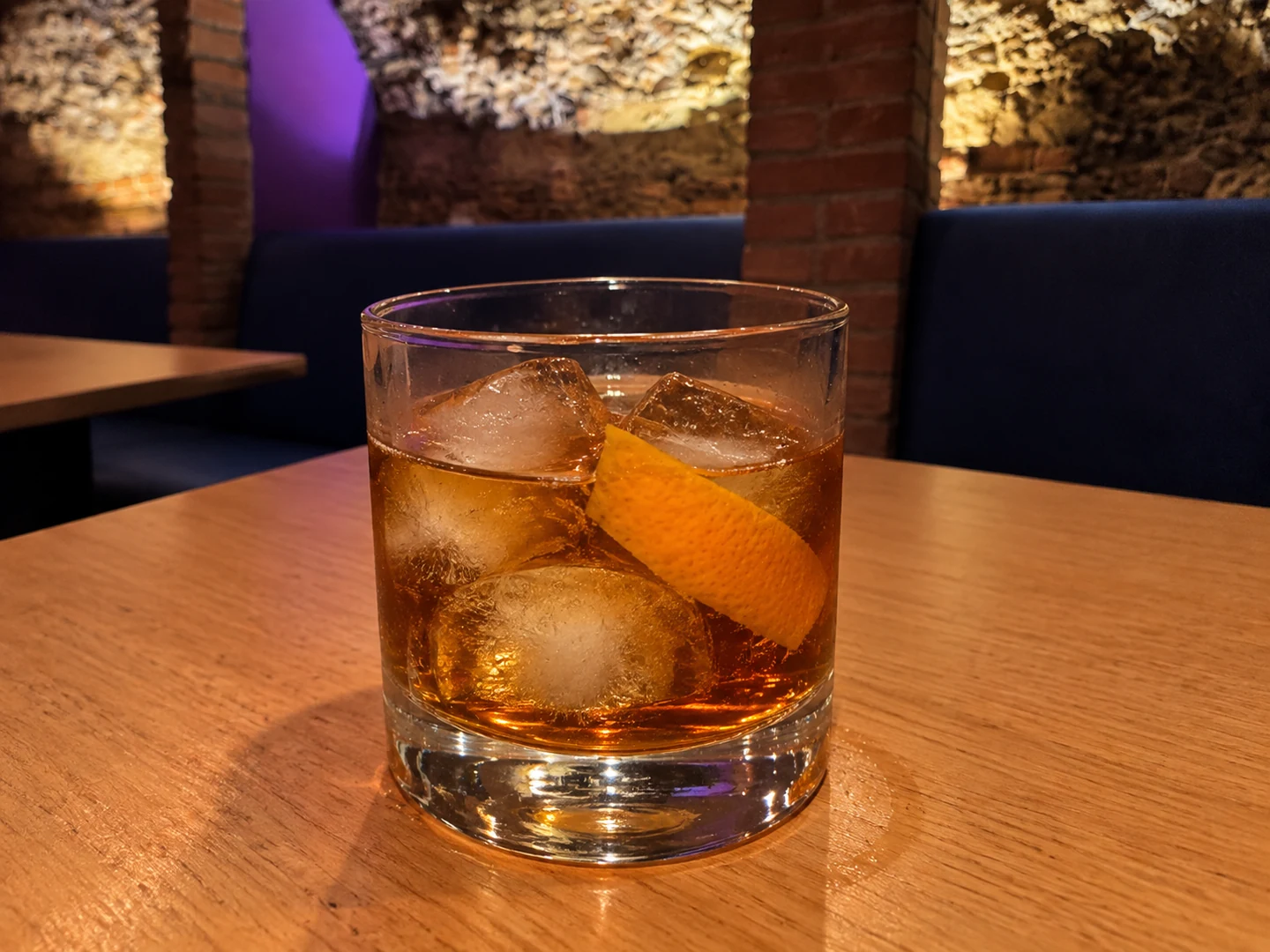 Old Fashioned, served at Jimmy Cocktail Lab on Via Petroni, Bologna