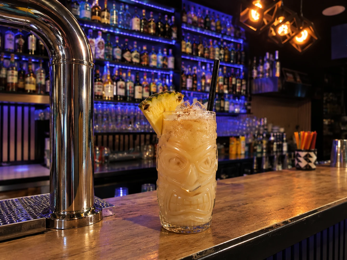 Painkiller, served at Jimmy Cocktail Lab on Via Petroni, Bologna