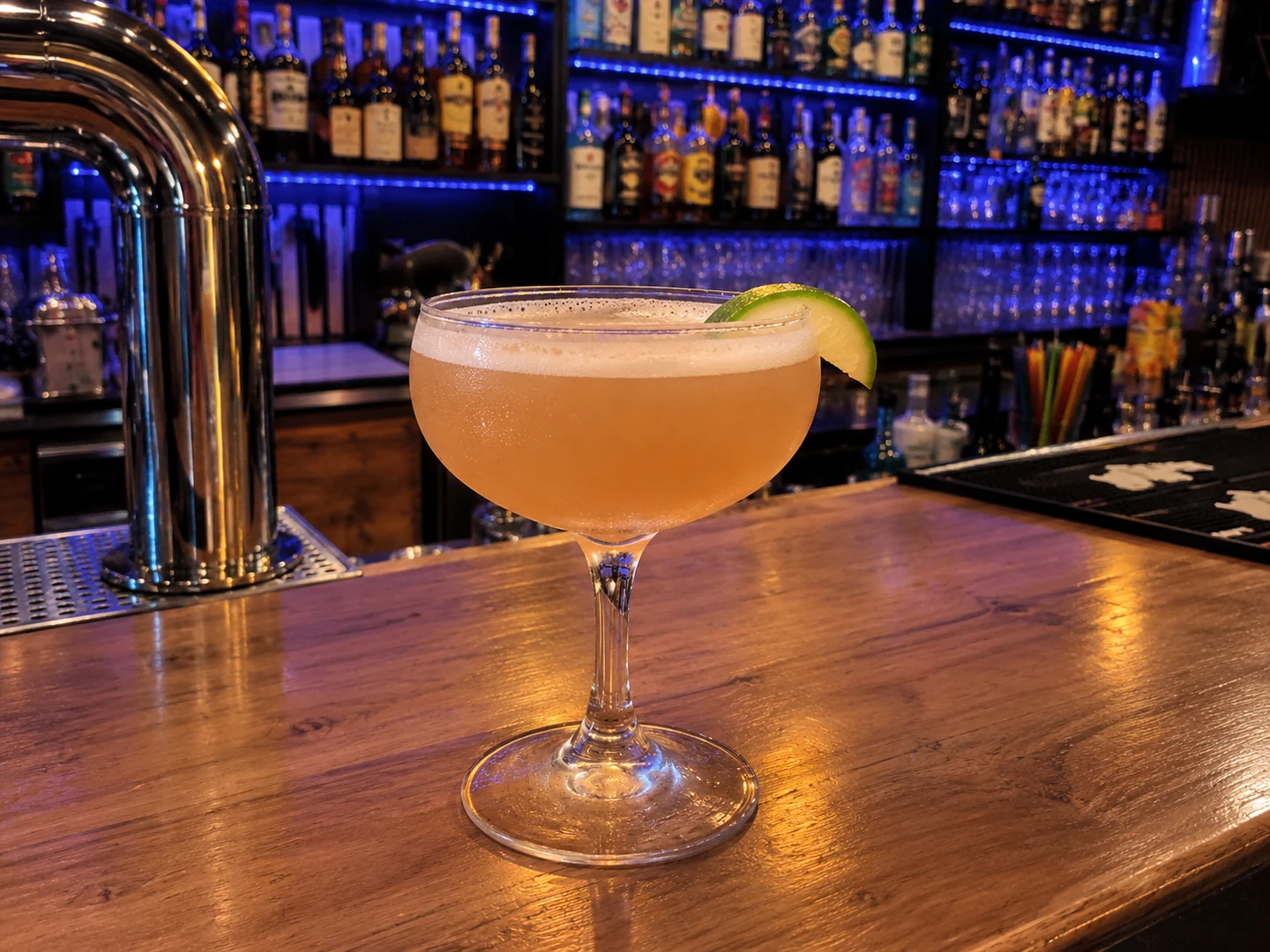Pegu Club, served at Jimmy Cocktail Lab on Via Petroni, Bologna