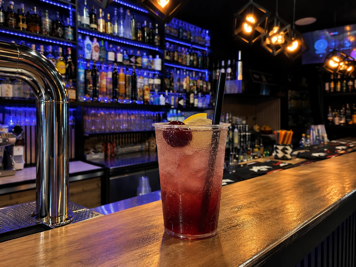 Quattro Bianchi Cherry, served at Jimmy Cocktail Lab on Via Petroni, Bologna