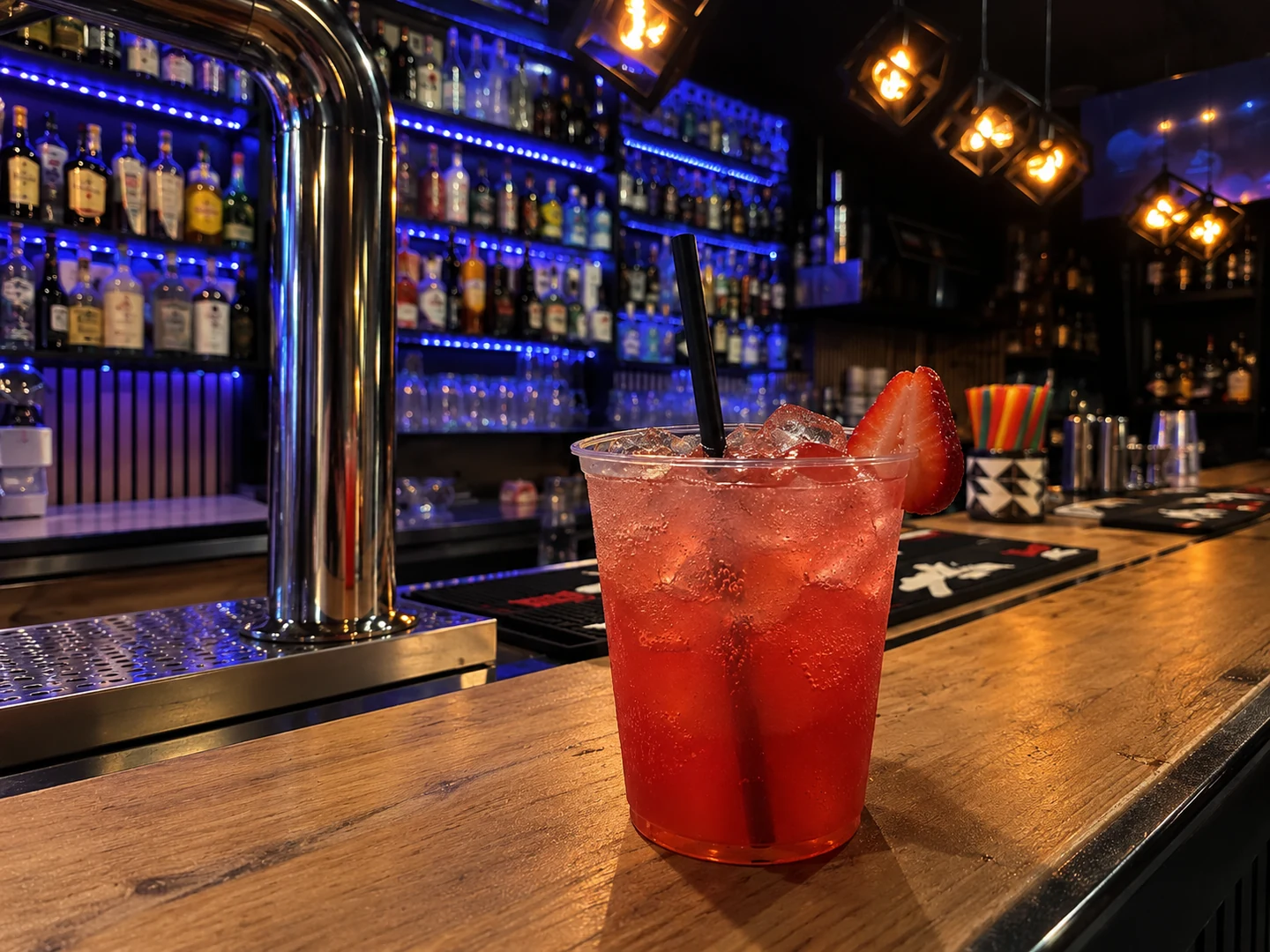 Quattro Bianchi Strawberry, served at Jimmy Cocktail Lab on Via Petroni, Bologna