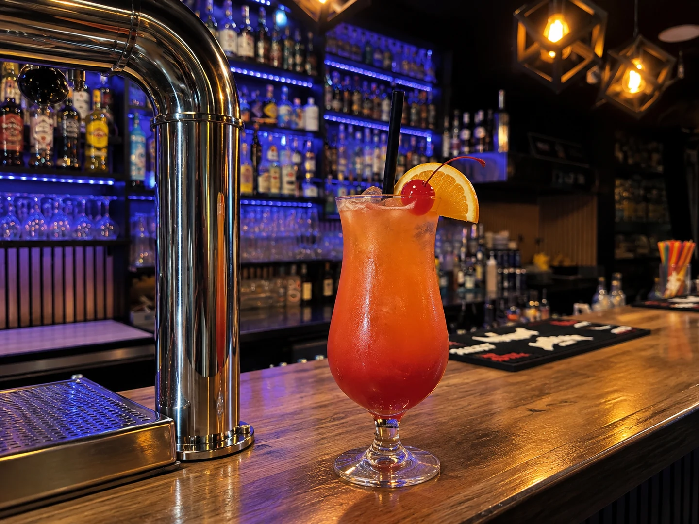 Rum Punch, served at Jimmy Cocktail Lab on Via Petroni, Bologna