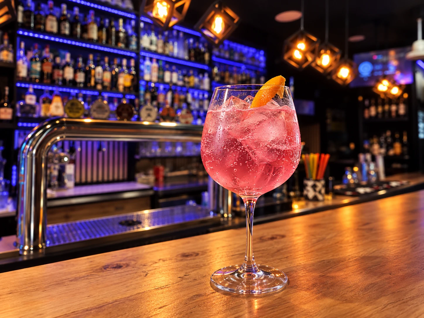 Sarti Rosa Spritz, served at Jimmy Cocktail Lab on Via Petroni, Bologna