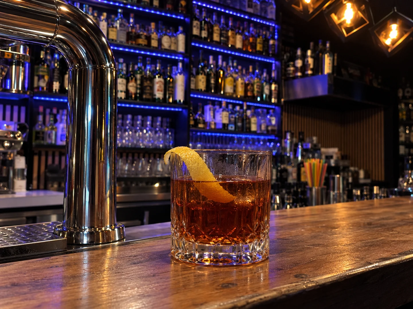 Sazerac, served at Jimmy Cocktail Lab on Via Petroni, Bologna