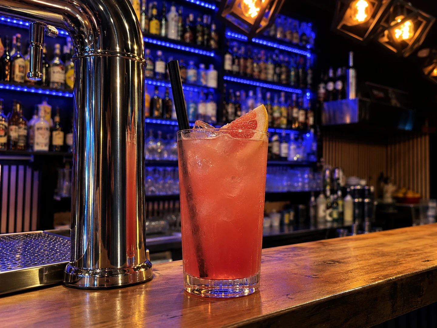 Sea Breeze, served at Jimmy Cocktail Lab on Via Petroni, Bologna