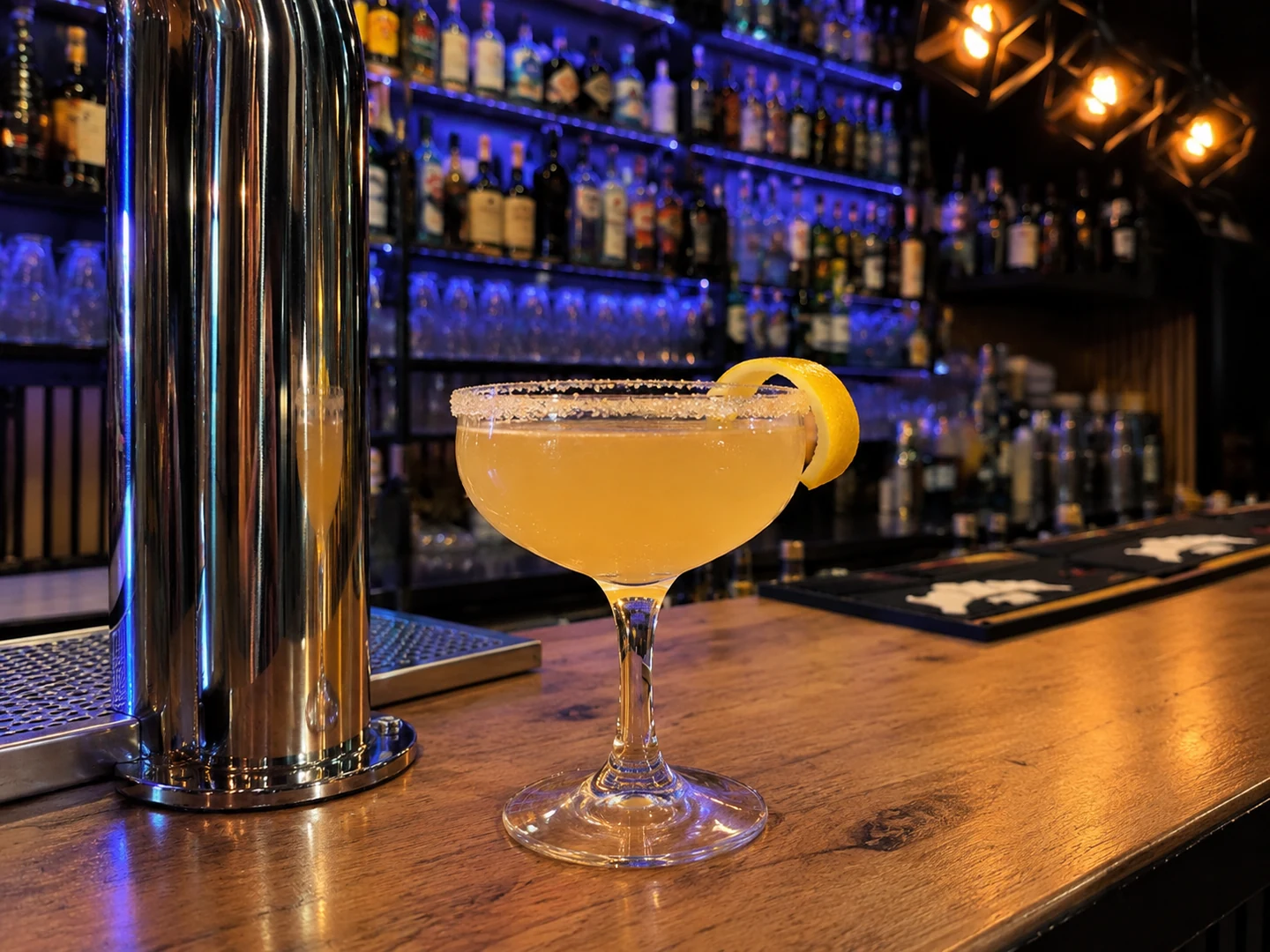 Sidecar, served at Jimmy Cocktail Lab on Via Petroni, Bologna