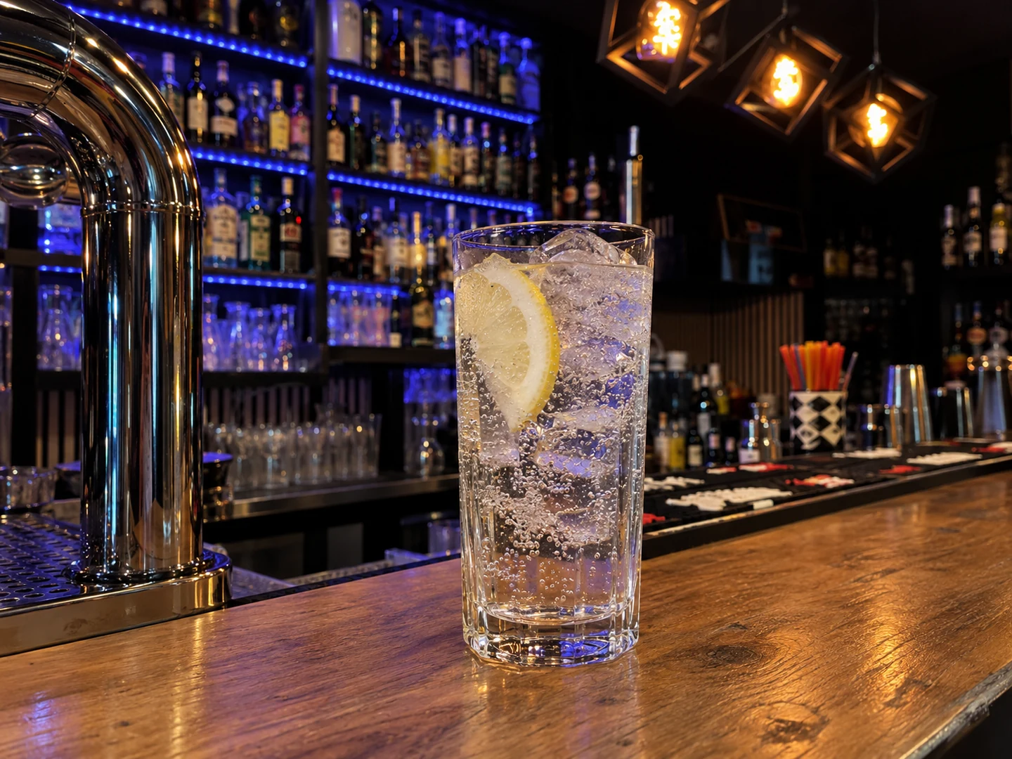 Premium Tonic, alcohol-free drink served at Jimmy Cocktail Lab on Via Petroni, Bologna
