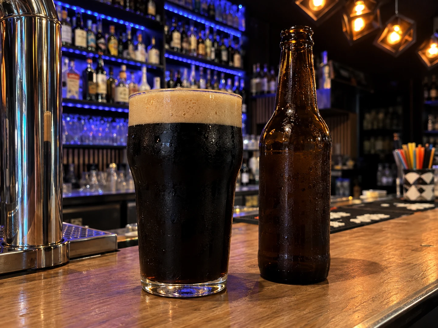 Stout, served at Jimmy Cocktail Lab on Via Petroni, Bologna