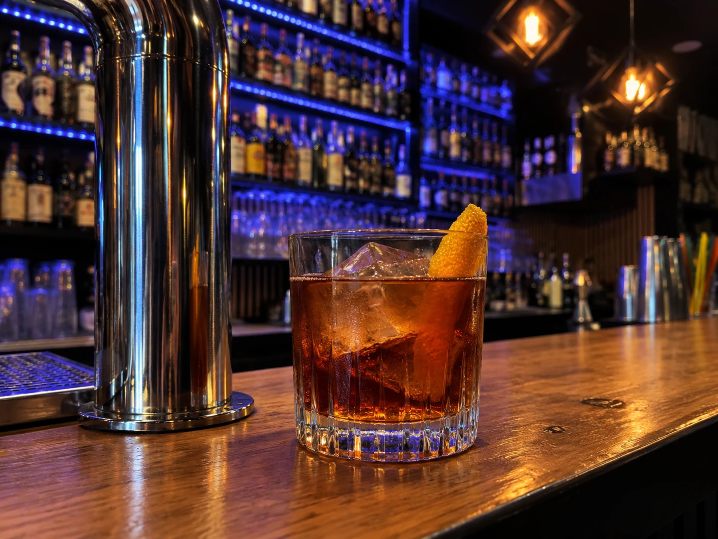 Toronto, served at Jimmy Cocktail Lab on Via Petroni, Bologna