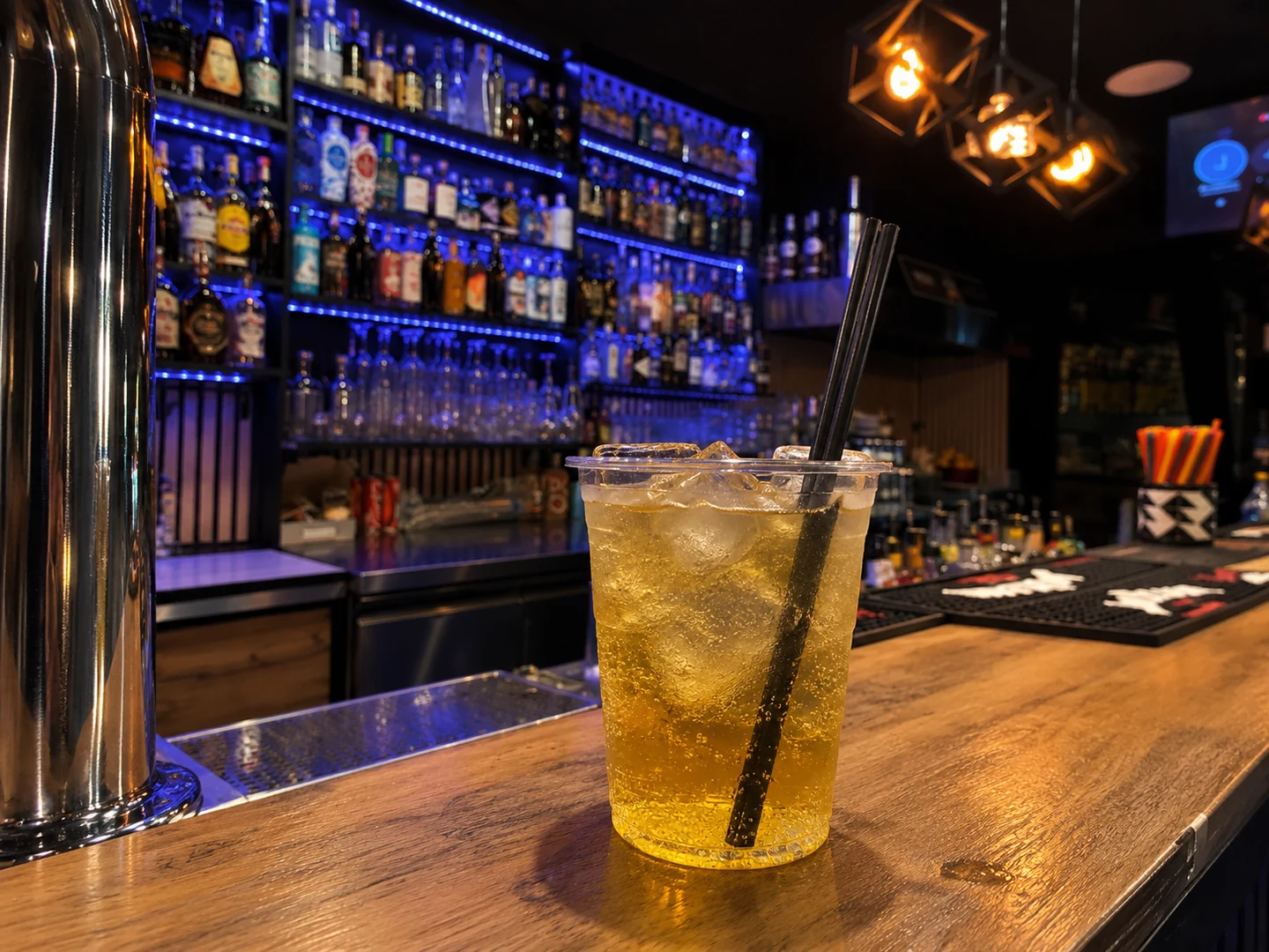 Vodka Red Bull, served at Jimmy Cocktail Lab on Via Petroni, Bologna