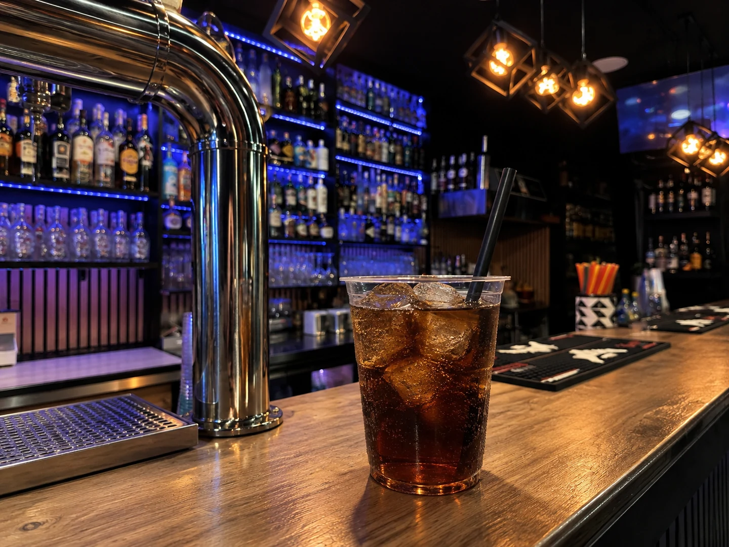 Whiskey & Cola, served at Jimmy Cocktail Lab on Via Petroni, Bologna