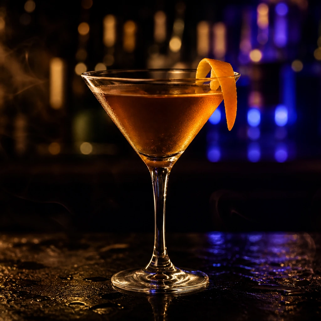 Golden Night Martini