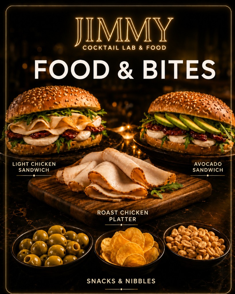Food & Bites Jimmy con sandwich e snack