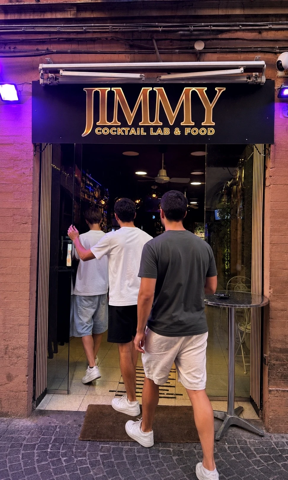 Jimmy’s entrance on Via Petroni